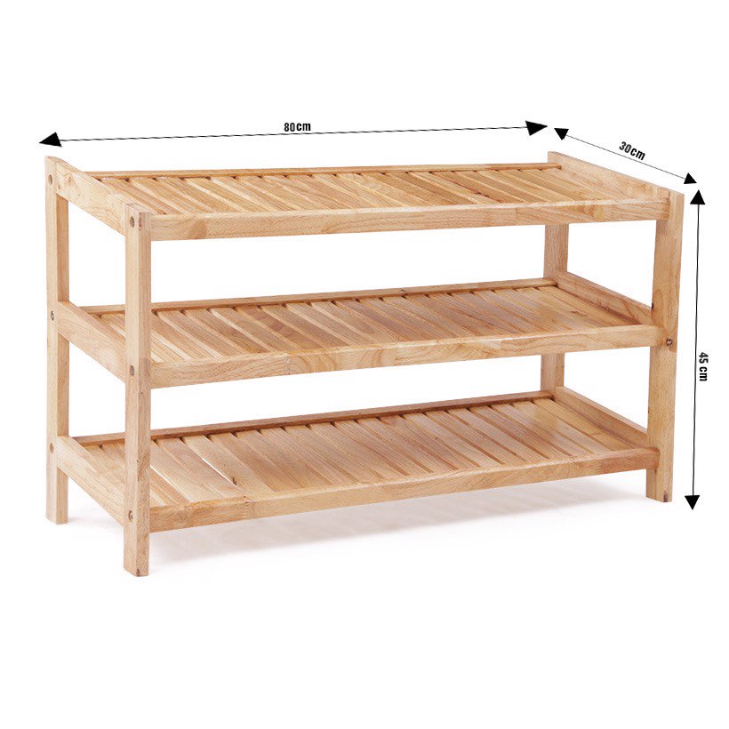 Kệ Giày Dép 3 Tầng Rộng 80 cm