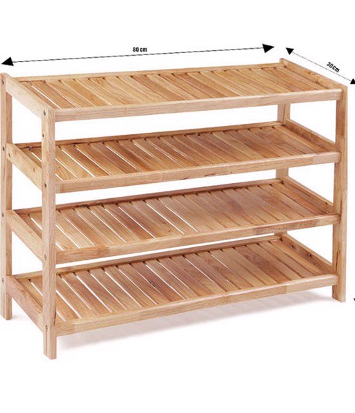 Kệ Giày Dép 4 Tầng Rộng 80 cm