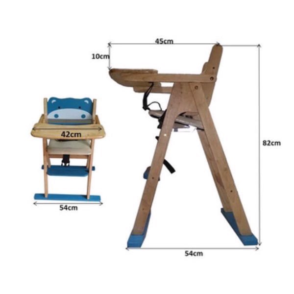 Ghế Ăn Dặm Hình Hà Mã Xanh Ghế Ăn Dặm Hình Hà Mã Xanh