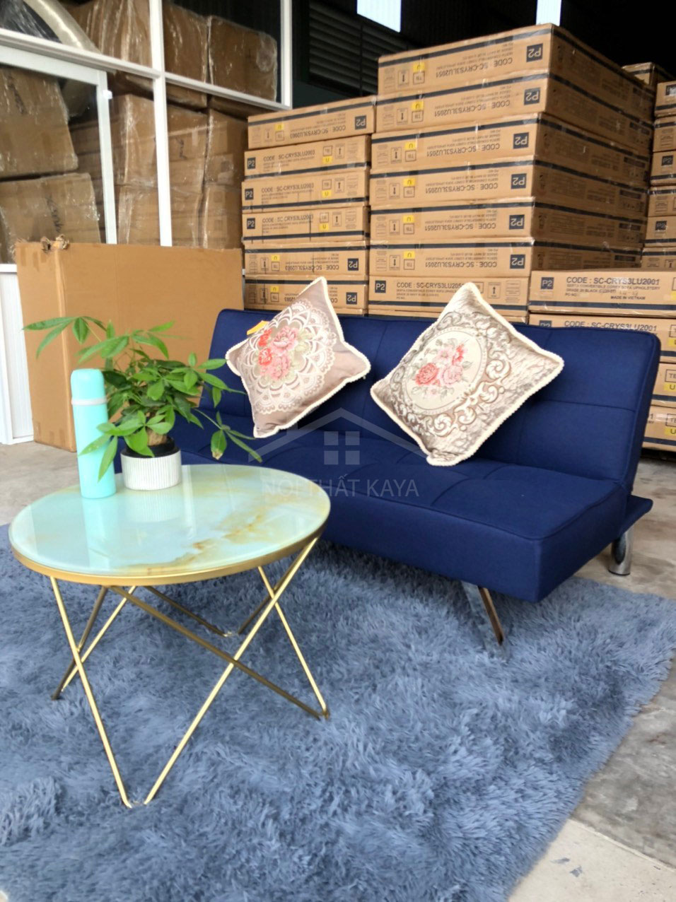 Sofa bed không tay kích thước 170×90 SFB04