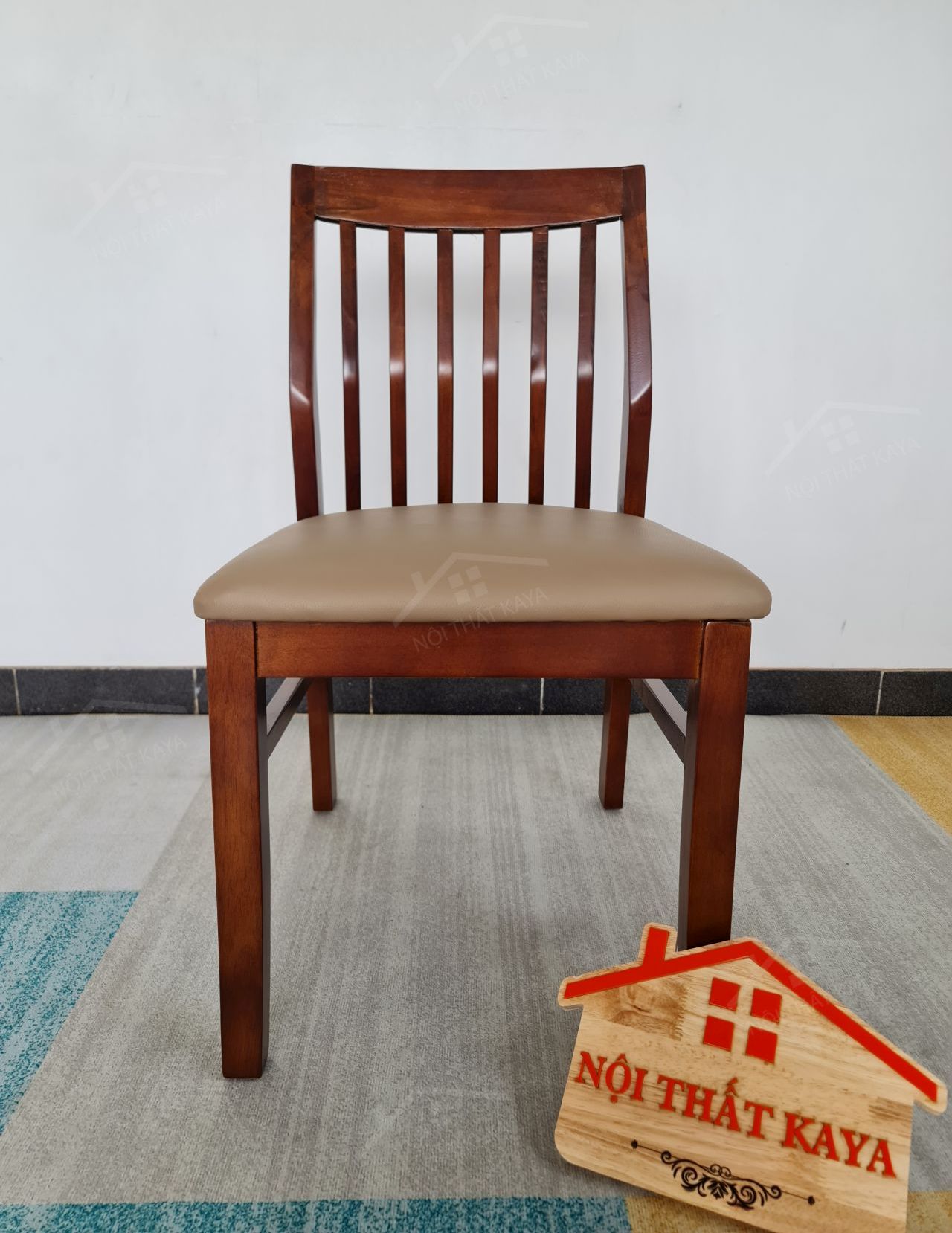 Ghế BINGO gỗ tự nhiên bọc nệm Simili