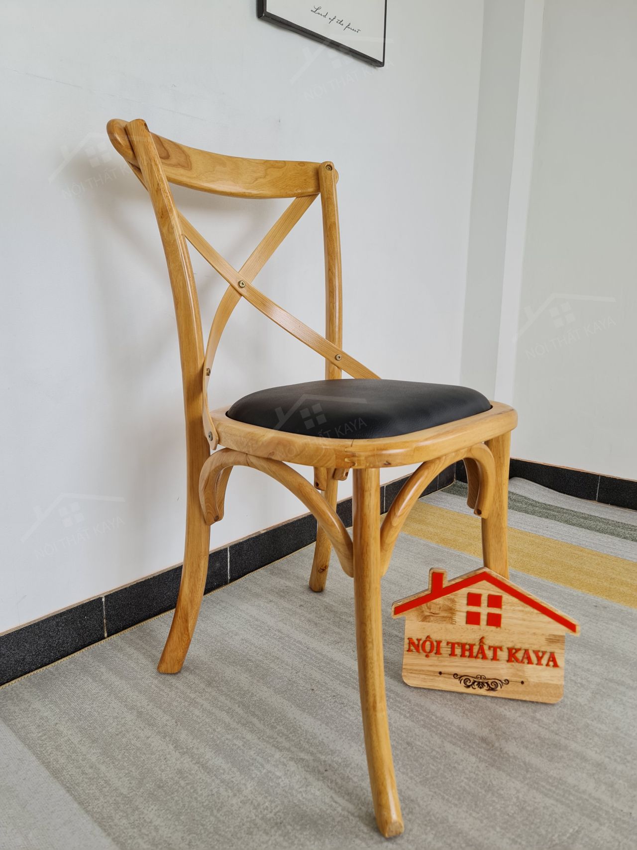 Ghế BISTRO gỗ tự nhiên bọc nệm Simili Ghế BISTRO gỗ tự nhiên bọc nệm Simili