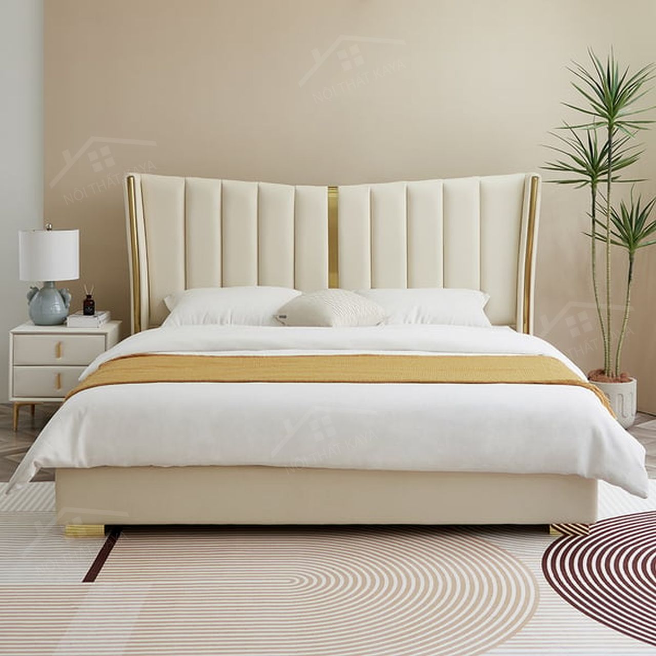 Giường nệm xếp li GNXL001