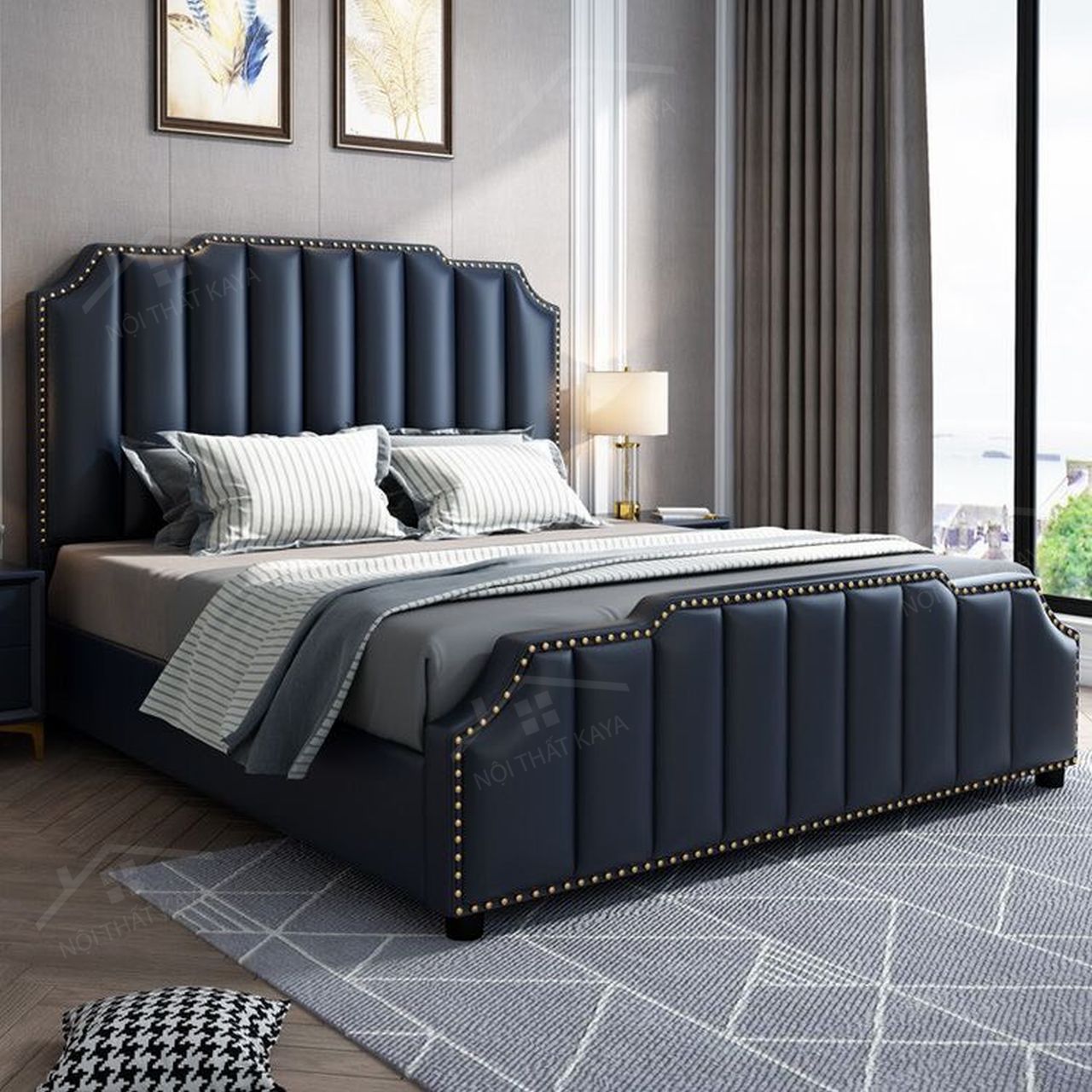 Giường nệm xếp li GNXL002