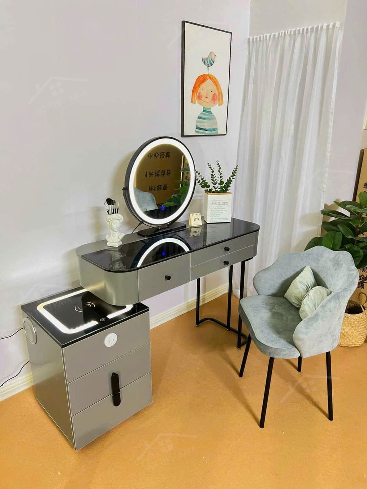 Bàn trang điểm KY-GH305 Hàng nhập khẩu Bàn trang điểm KY-GH305 Hàng nhập khẩu