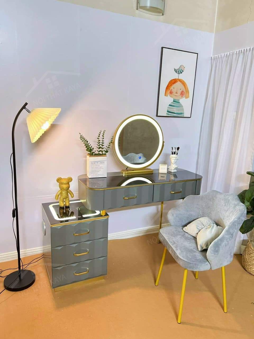 Bàn trang điểm KY-GH311 Hàng nhập khẩu Bàn trang điểm KY-GH311 Hàng nhập khẩu