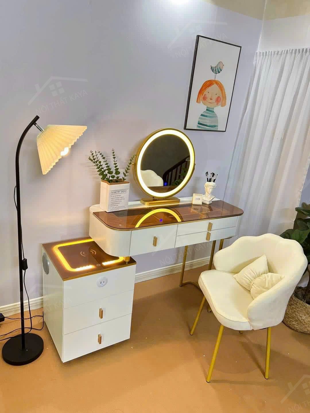 Bàn trang điểm KY-GH312 Hàng nhập khẩu Bàn trang điểm KY-GH312 Hàng nhập khẩu