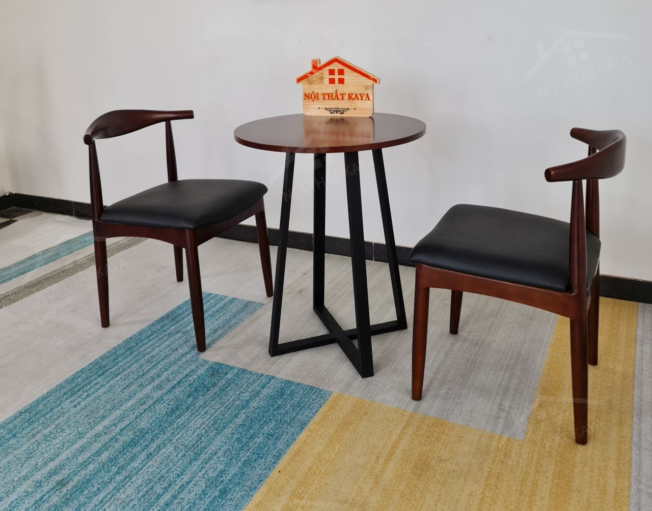 BULL 2 ghế + bàn chân sắt KY-GH 103 BULL 2 ghế + bàn chân sắt KY-GH 103
