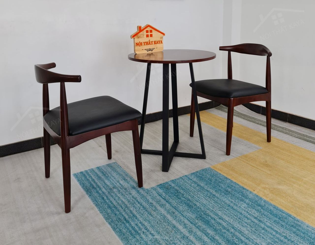 BULL 2 ghế + bàn chân sắt KY-GH 103 BULL 2 ghế + bàn chân sắt KY-GH 103