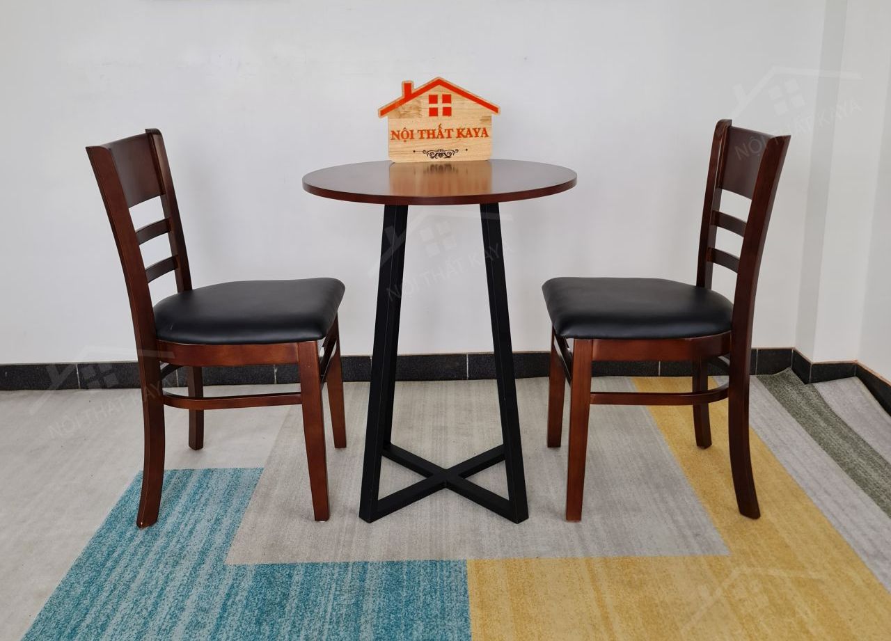 CABIN - MOSTAR 2 ghế + bàn chân sắt KY-GH 103 CABIN - MOSTAR 2 ghế + bàn chân sắt KY-GH 103