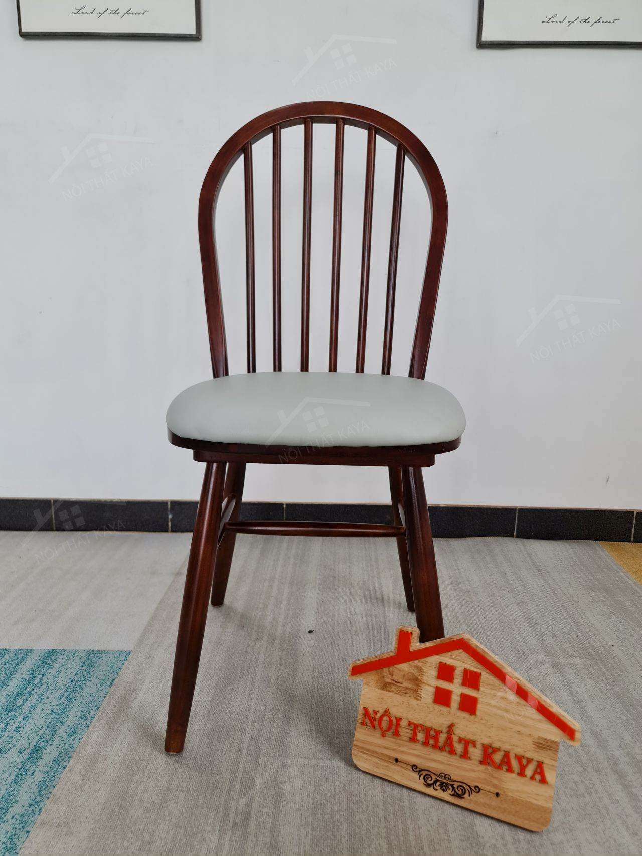 Ghế WINDSOR gỗ tự nhiên bọc nệm Simili