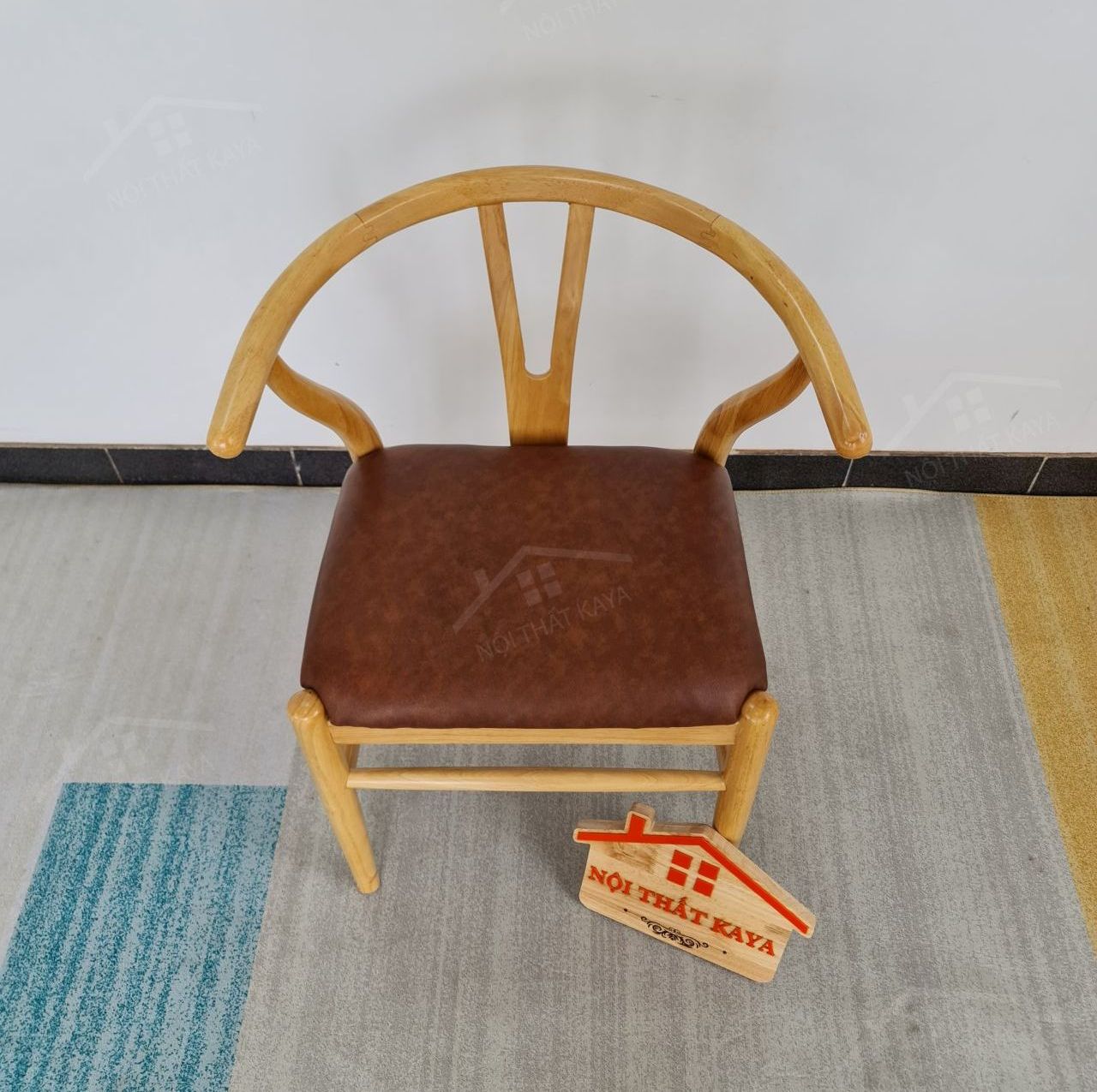 Ghế WISHBON gỗ tự nhiên bọc nệm Simili Ghế WISHBON gỗ tự nhiên bọc nệm Simili