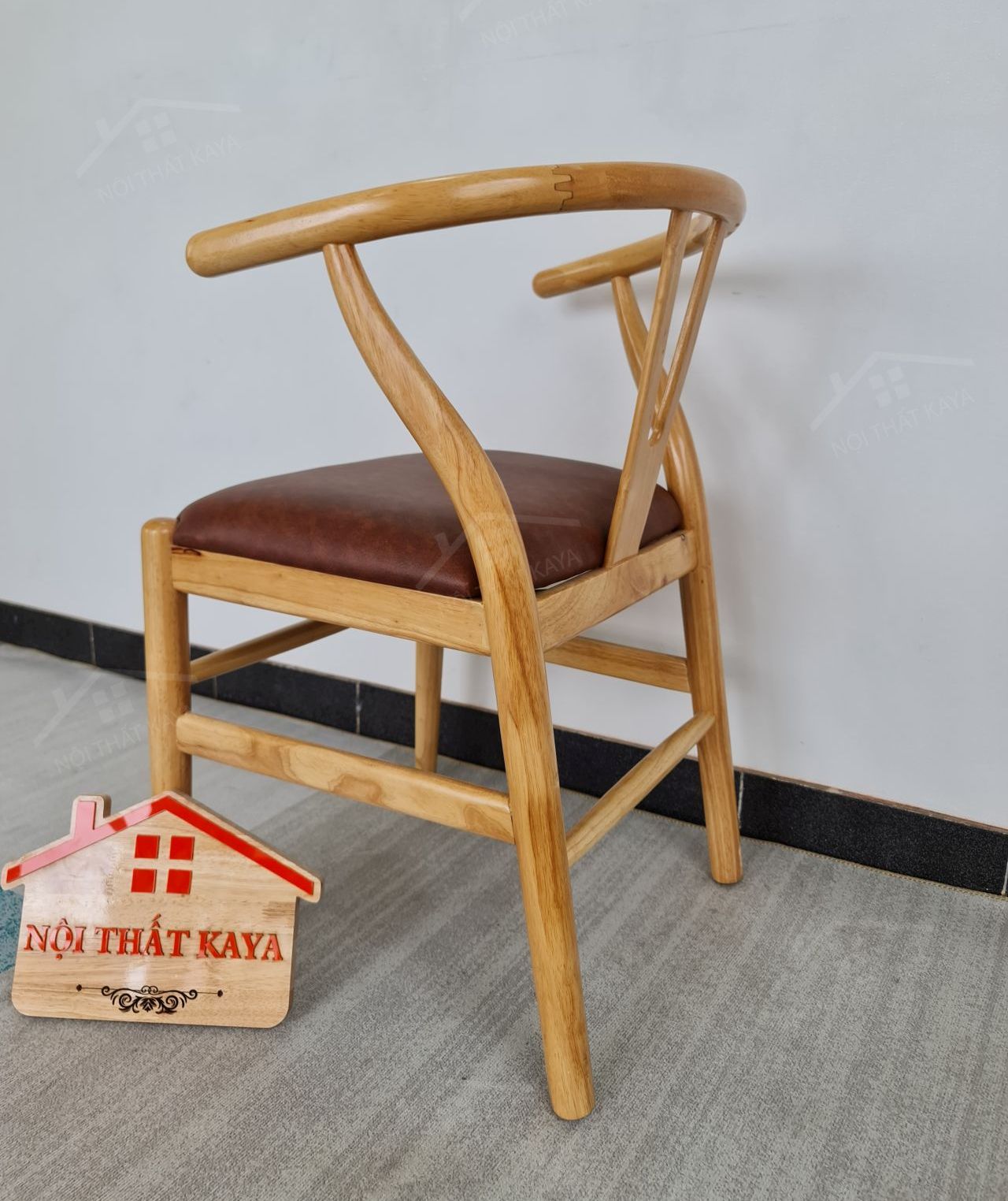 Ghế WISHBON gỗ tự nhiên bọc nệm Simili Ghế WISHBON gỗ tự nhiên bọc nệm Simili