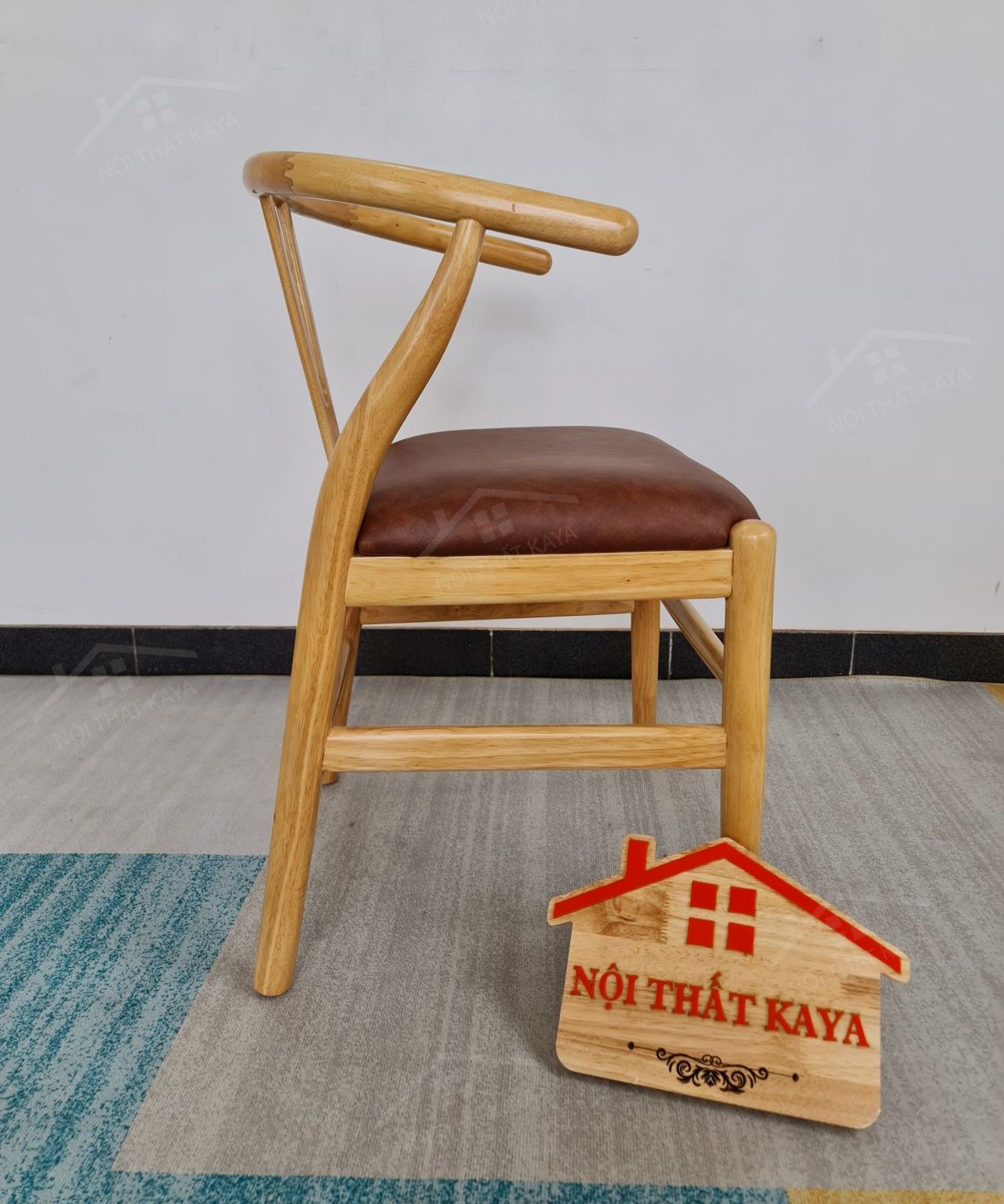 Ghế WISHBON gỗ tự nhiên bọc nệm Simili Ghế WISHBON gỗ tự nhiên bọc nệm Simili