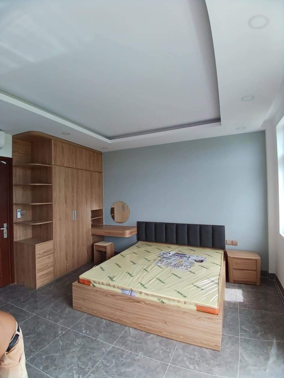 Bộ nội thất phòng ngủ HDF PN012 (Giường - Tủ quần áo - Tủ đầu giường - Bàn trang điểm) Bộ nội thất phòng ngủ HDF PN012 (Giường - Tủ quần áo - Tủ đầu giường - Bàn trang điểm)