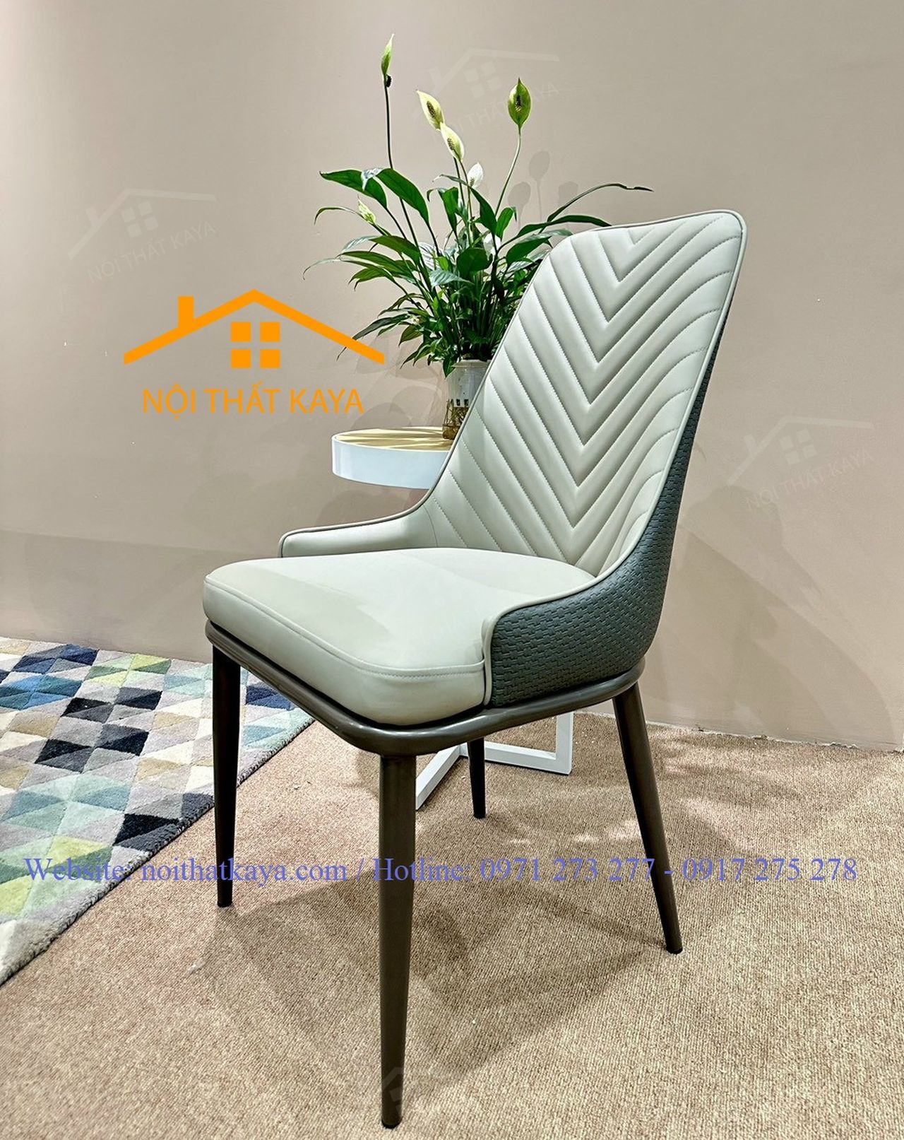 Ghế khung thép sơn tĩnh điện bọc da Microfiber KY-GH 04 Ghế khung thép sơn tĩnh điện bọc da Microfiber KY-GH 04