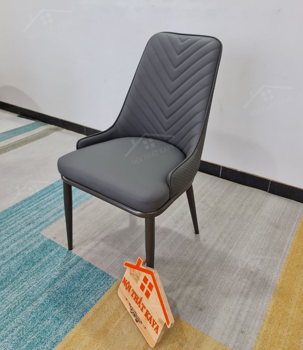 Ghế khung thép sơn tĩnh điện bọc da Microfiber KY-GH 04 Ghế khung thép sơn tĩnh điện bọc da Microfiber KY-GH 04