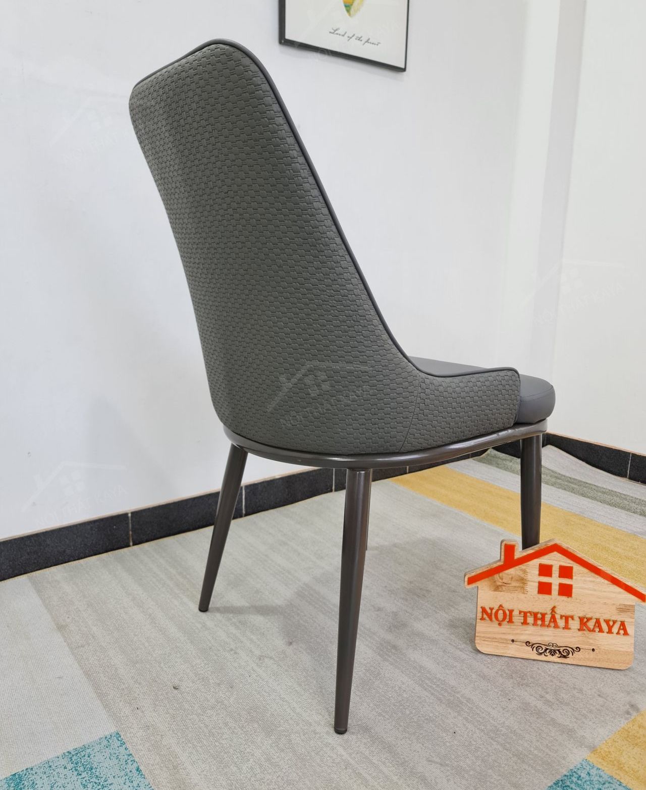 Ghế khung thép sơn tĩnh điện bọc da Microfiber KY-GH 04 Ghế khung thép sơn tĩnh điện bọc da Microfiber KY-GH 04