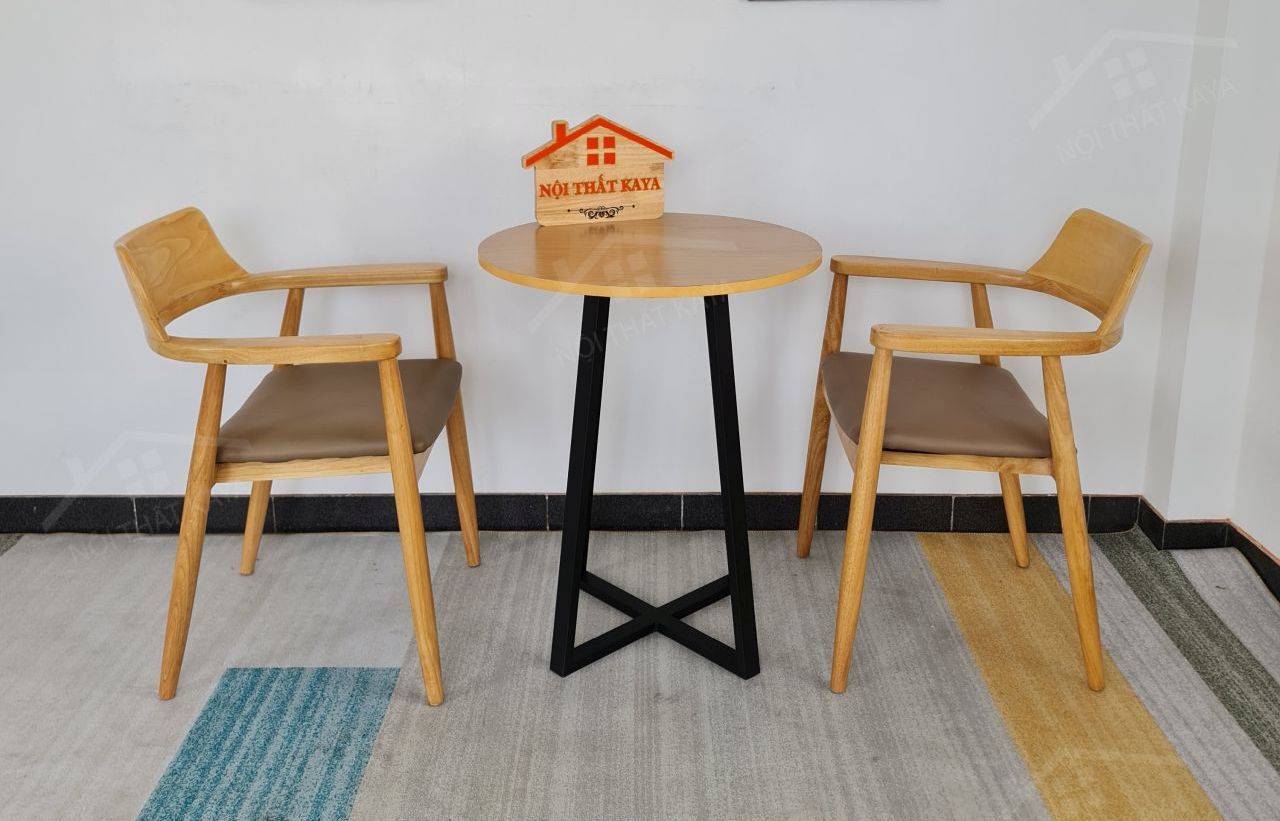 HIROSIMA 2 ghế + bàn chân sắt KY-GH 103 HIROSIMA 2 ghế + bàn chân sắt KY-GH 103