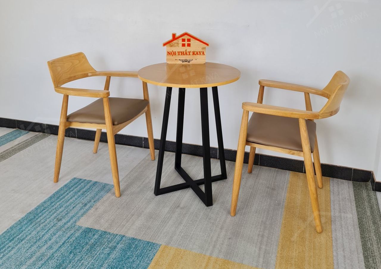 HIROSIMA 2 ghế + bàn chân sắt KY-GH 103 HIROSIMA 2 ghế + bàn chân sắt KY-GH 103