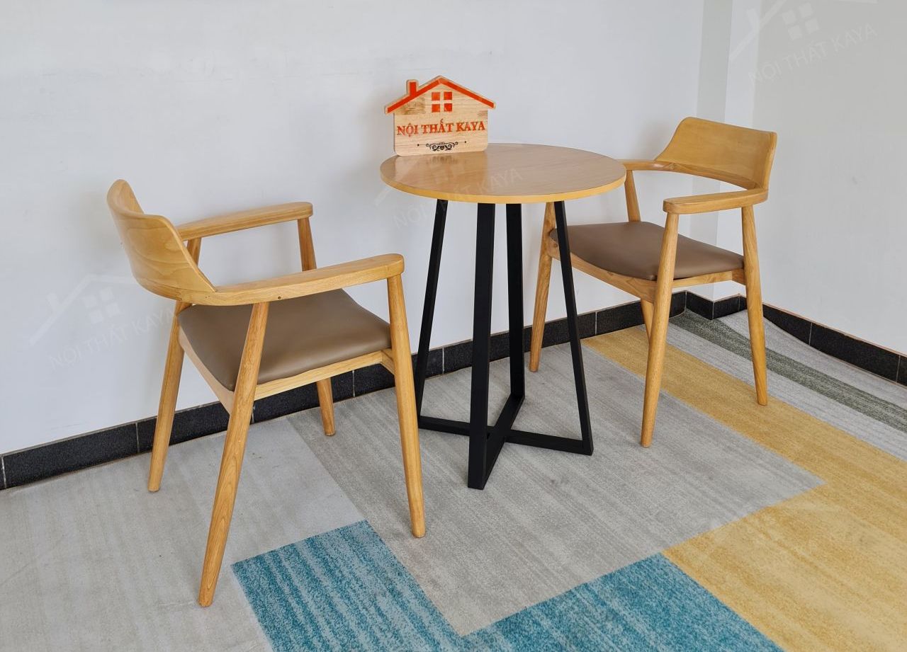 HIROSIMA 2 ghế + bàn chân sắt KY-GH 103 HIROSIMA 2 ghế + bàn chân sắt KY-GH 103