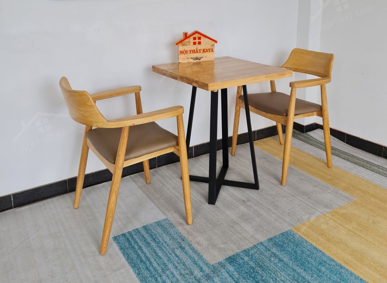 HIROSIMA 2 ghế + bàn chân sắt KY-GH 103 HIROSIMA 2 ghế + bàn chân sắt KY-GH 103