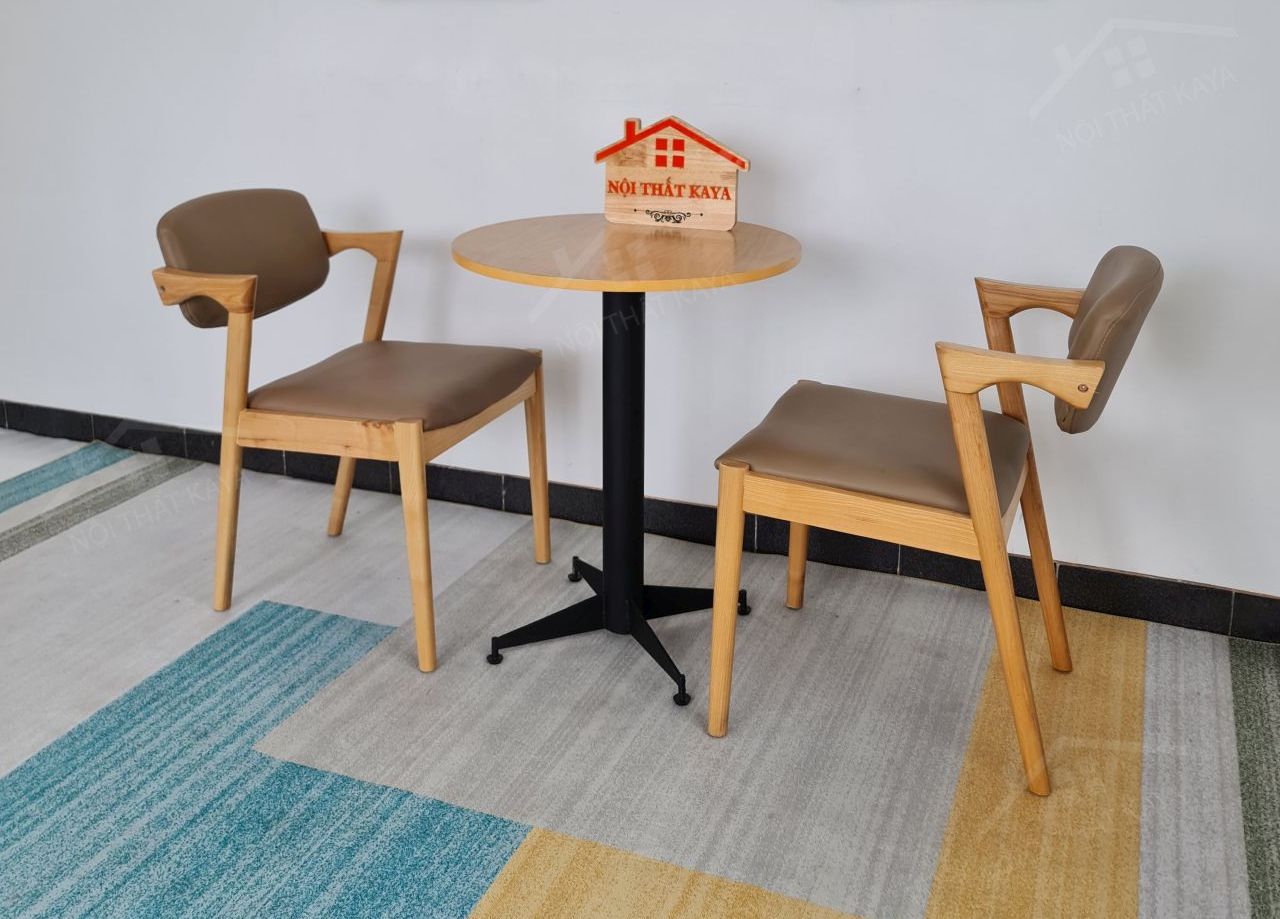 KAI 2 ghế + bàn chân sắt KY-GH 102 KAI 2 ghế + bàn chân sắt KY-GH 102