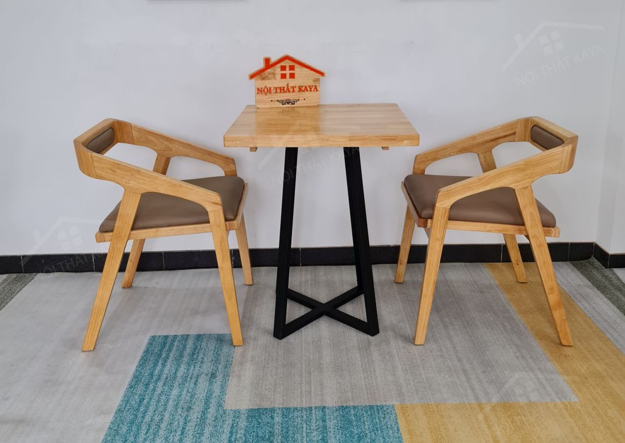 KANTANA 2 ghế + bàn chân sắt KY-GH 103 KANTANA 2 ghế + bàn chân sắt KY-GH 103