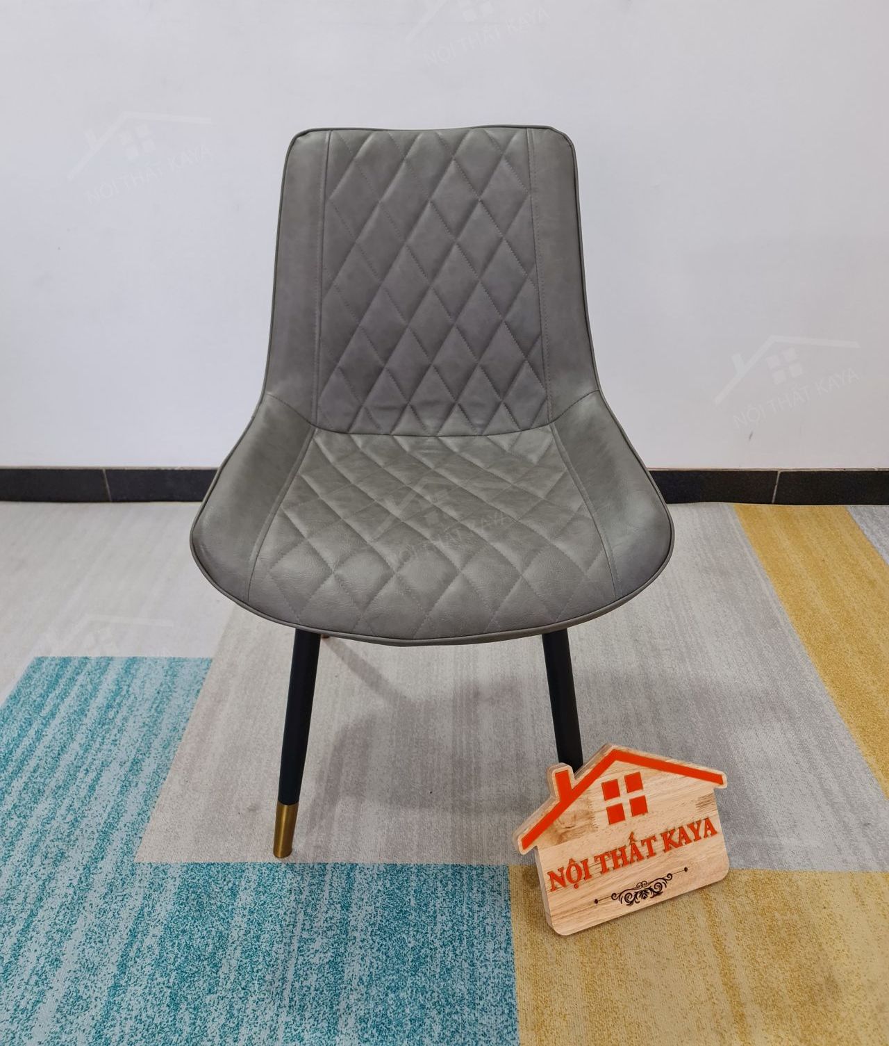 Ghế khung thép sơn tĩnh điện bọc da Microfiber KY-GH 11