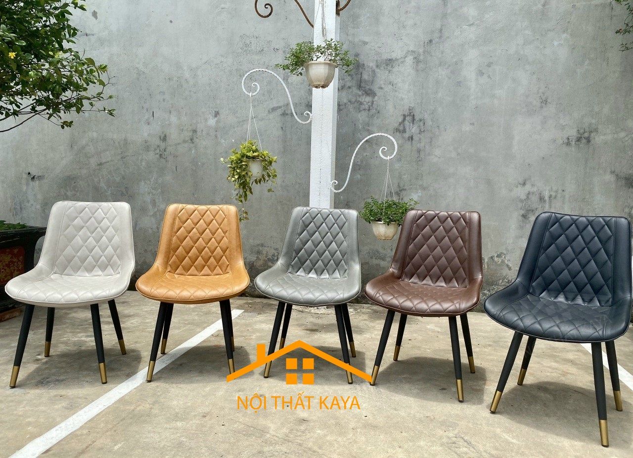 Ghế khung thép sơn tĩnh điện bọc da Microfiber KY-GH 12 Ghế khung thép sơn tĩnh điện bọc da Microfiber KY-GH 12