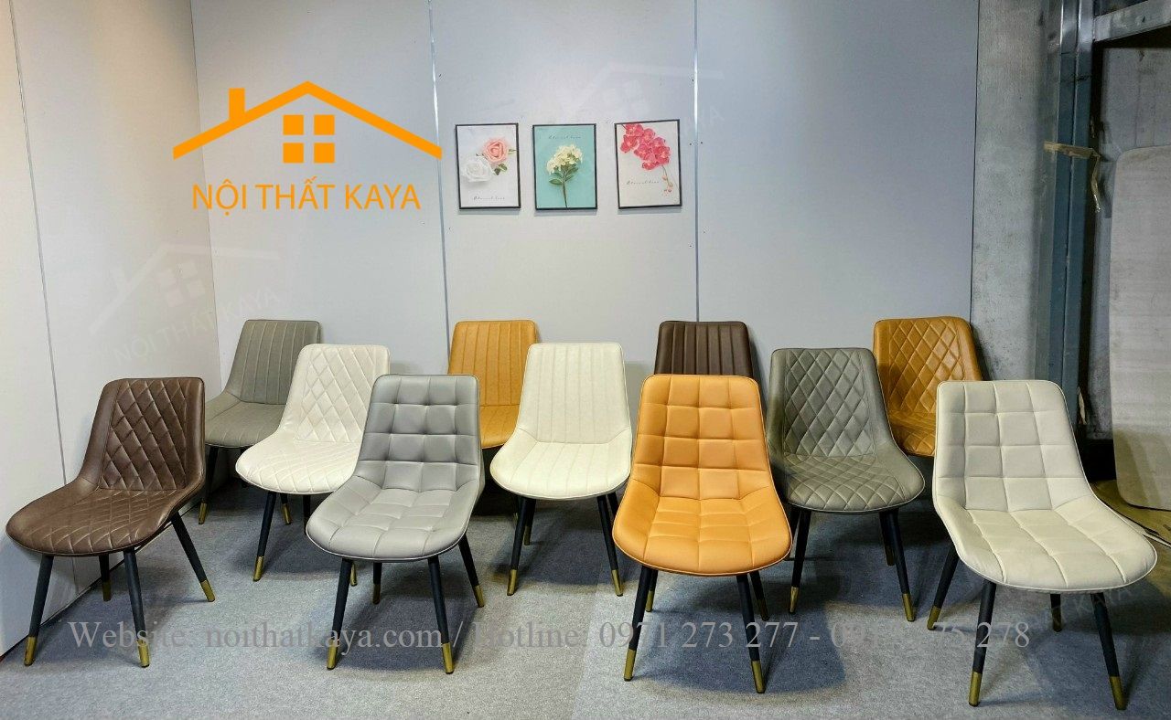 Ghế khung thép sơn tĩnh điện bọc da Microfiber KY-GH 12 Ghế khung thép sơn tĩnh điện bọc da Microfiber KY-GH 12