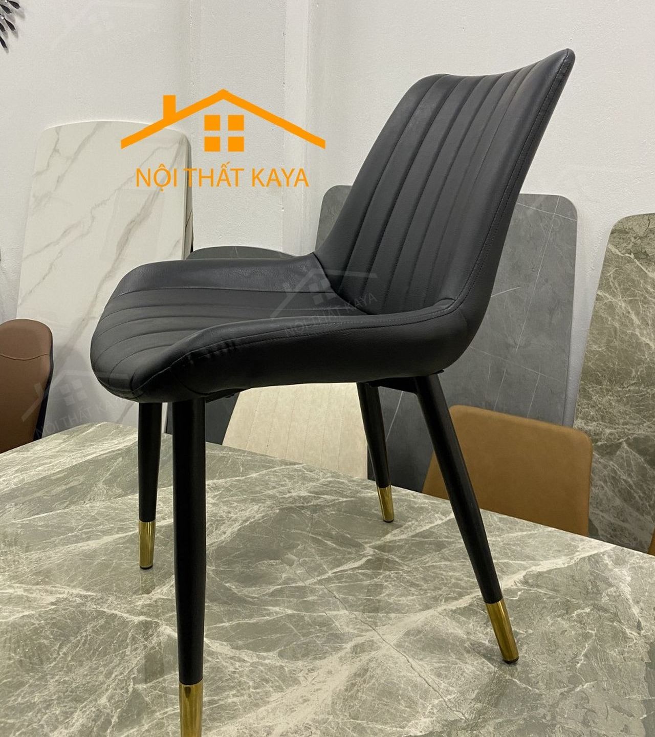 Ghế khung thép sơn tĩnh điện bọc da Microfiber KY-GH 13 Ghế khung thép sơn tĩnh điện bọc da Microfiber KY-GH 13