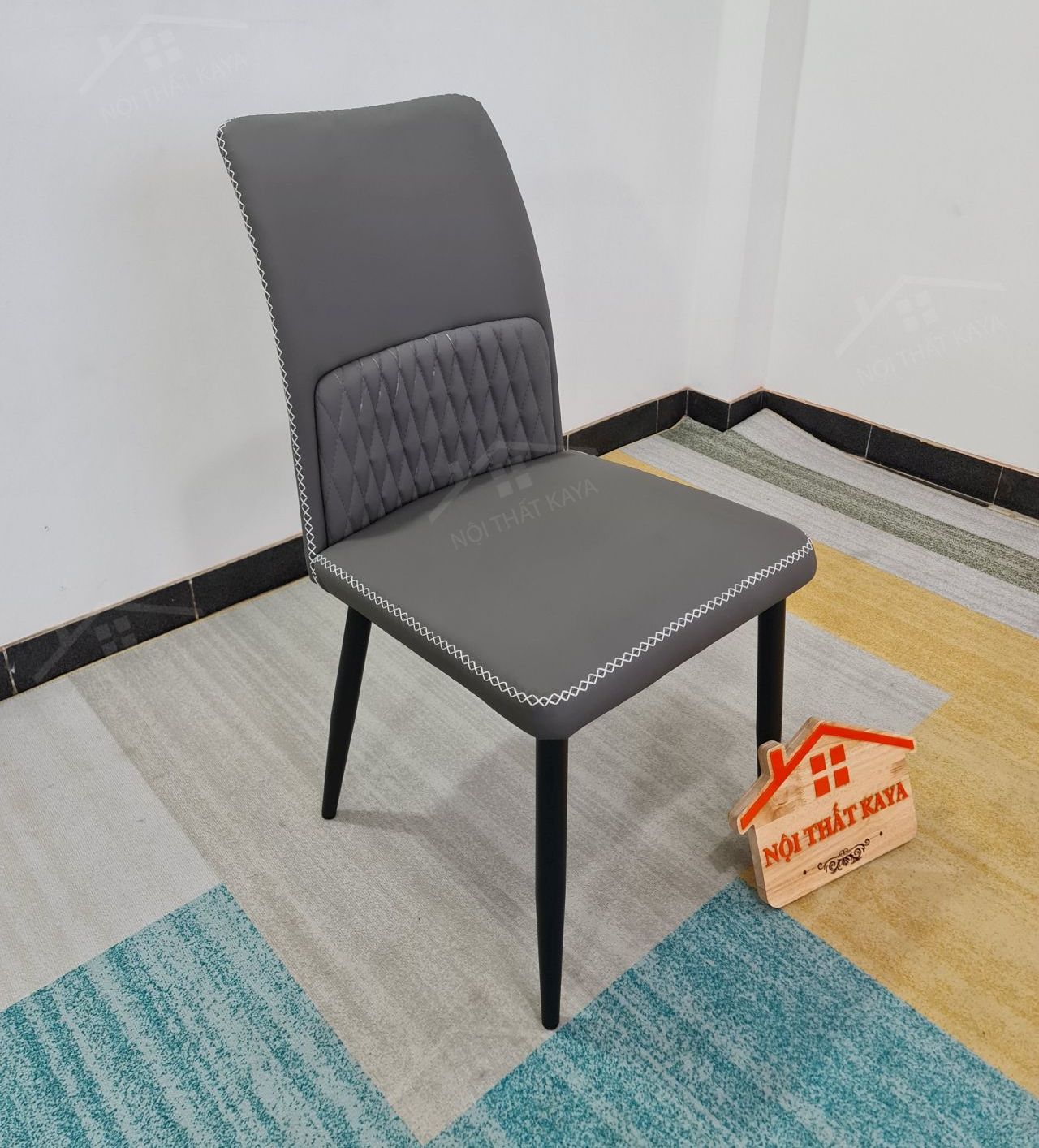 Ghế khung thép sơn tĩnh điện bọc da Microfiber KY-GH 32 Ghế khung thép sơn tĩnh điện bọc da Microfiber KY-GH 32
