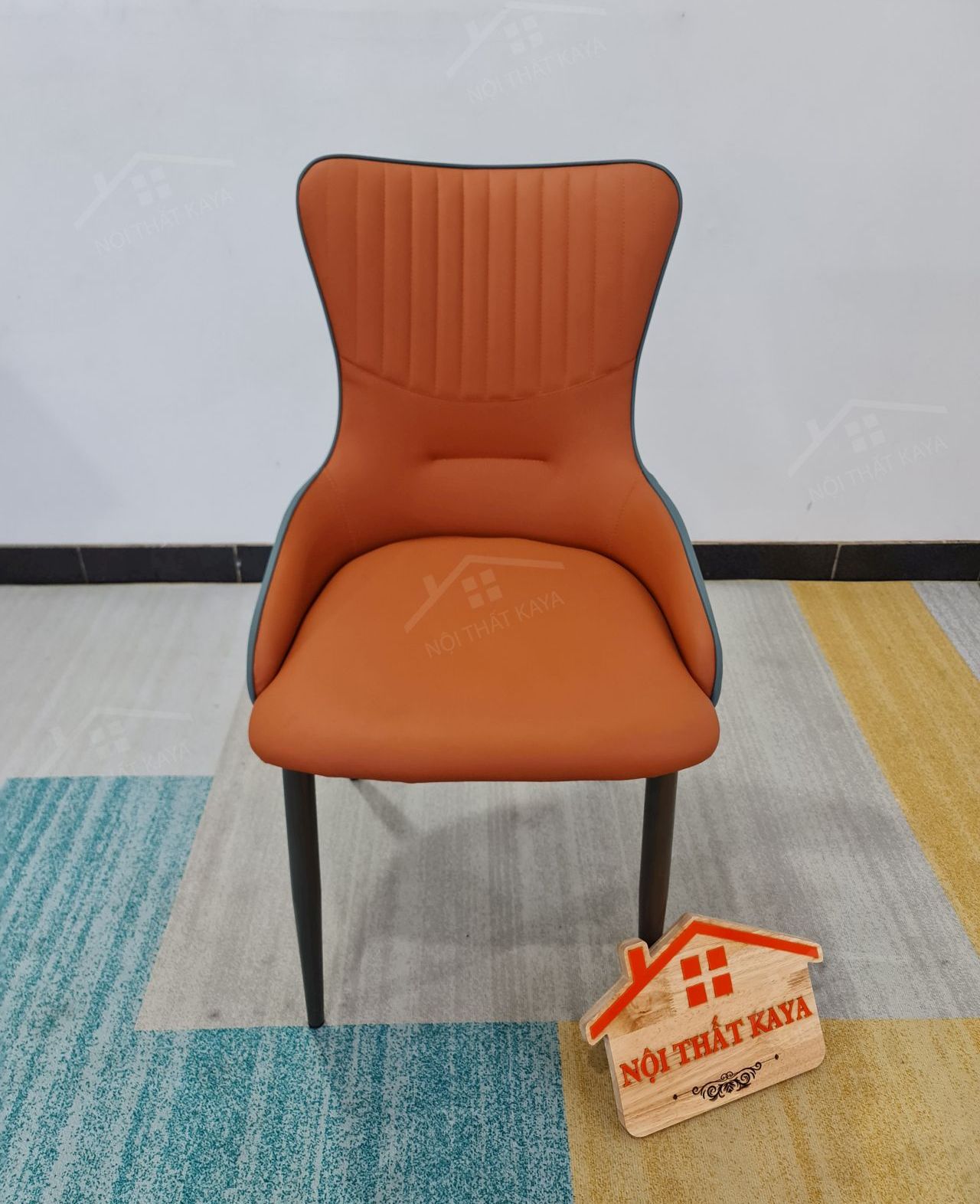 Ghế khung thép sơn tĩnh điện bọc da Microfiber KY-GH 37 Ghế khung thép sơn tĩnh điện bọc da Microfiber KY-GH 37