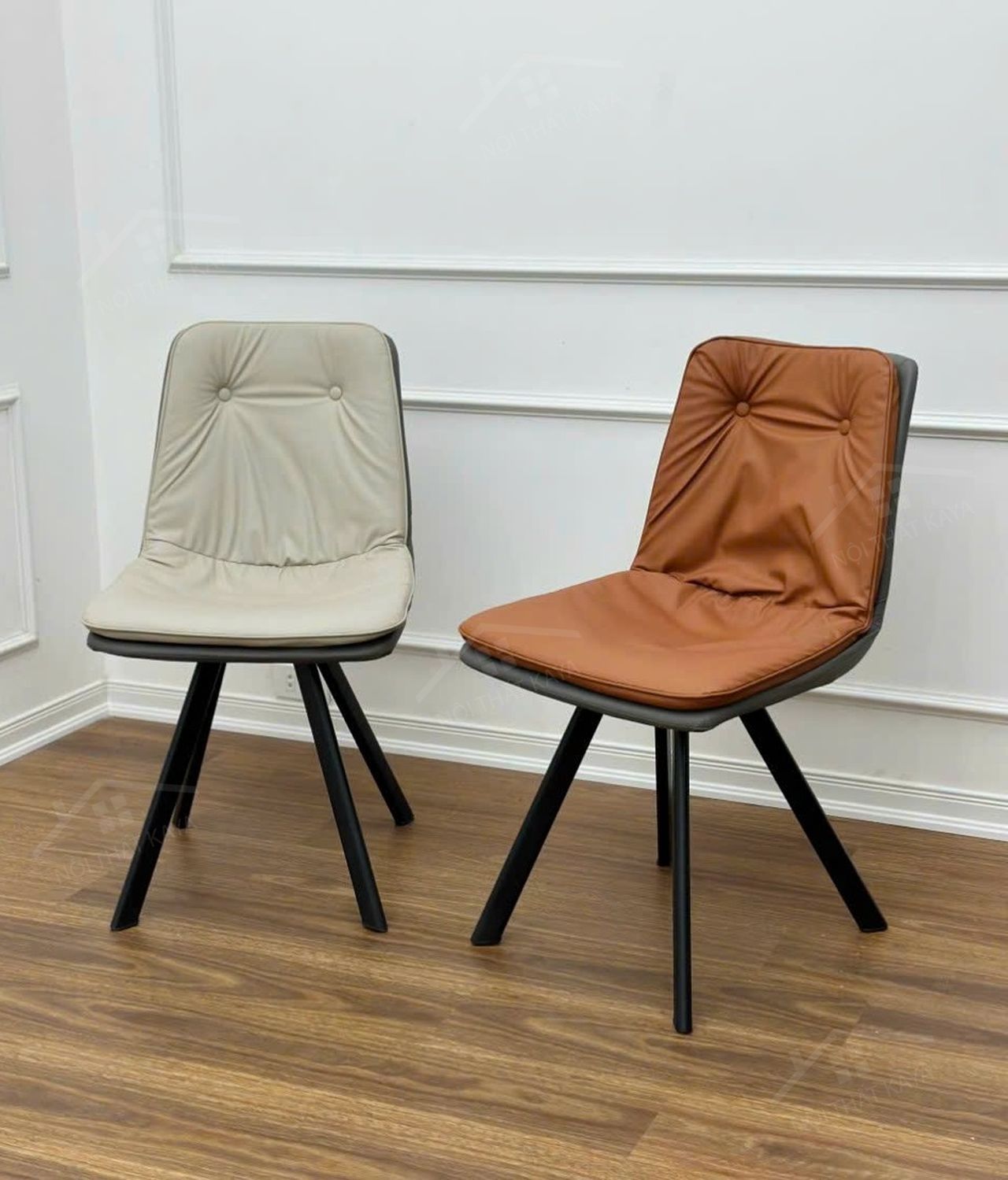 Ghế khung thép sơn tĩnh điện bọc da Microfiber KY-GH 39 Ghế khung thép sơn tĩnh điện bọc da Microfiber KY-GH 39