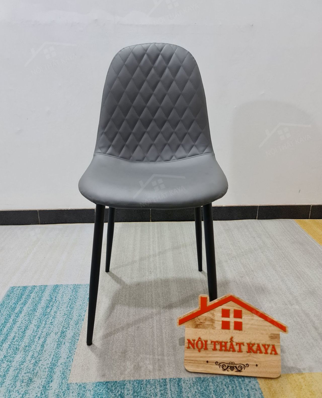 Ghế khung thép sơn tĩnh điện bọc da Microfiber KY-GH 40