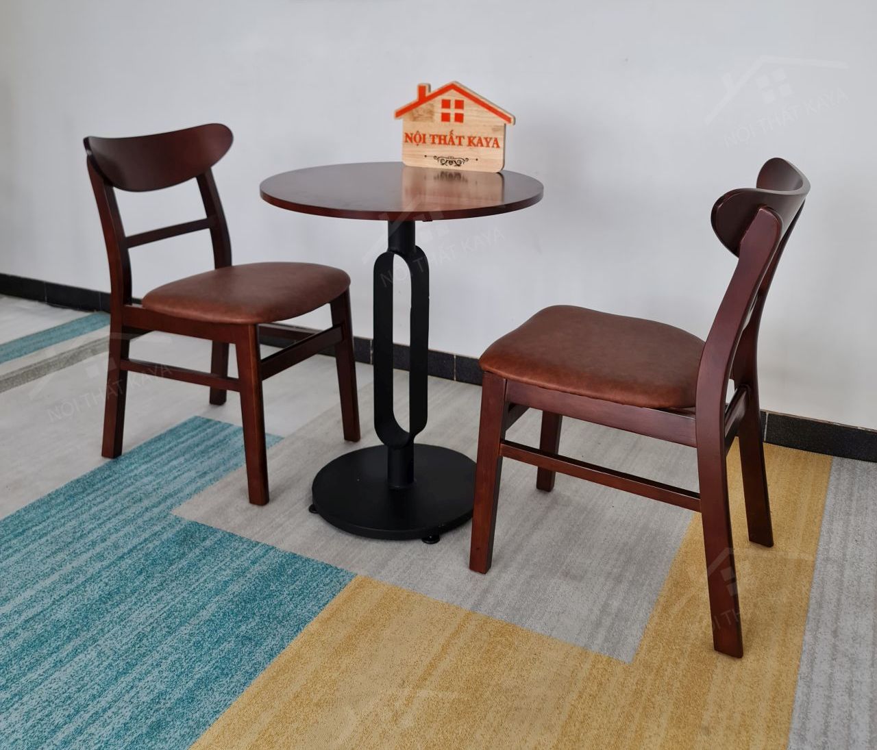 MANGO 2 ghế + bàn chân sắt KY-GH 101 MANGO 2 ghế + bàn chân sắt KY-GH 101
