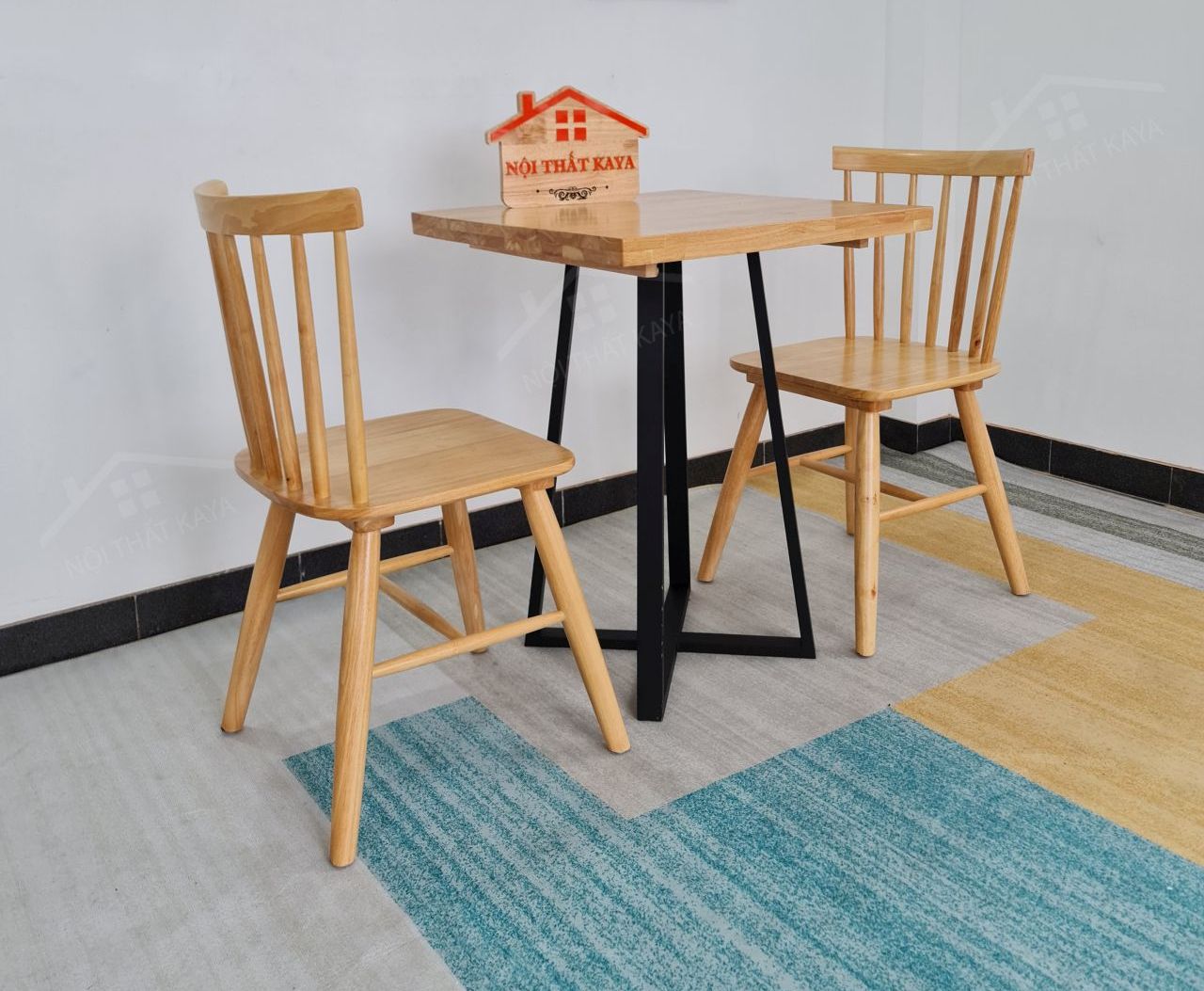 SONG TIỆN 2 ghế + bàn chân sắt KY-GH 103 SONG TIỆN 2 ghế + bàn chân sắt KY-GH 103