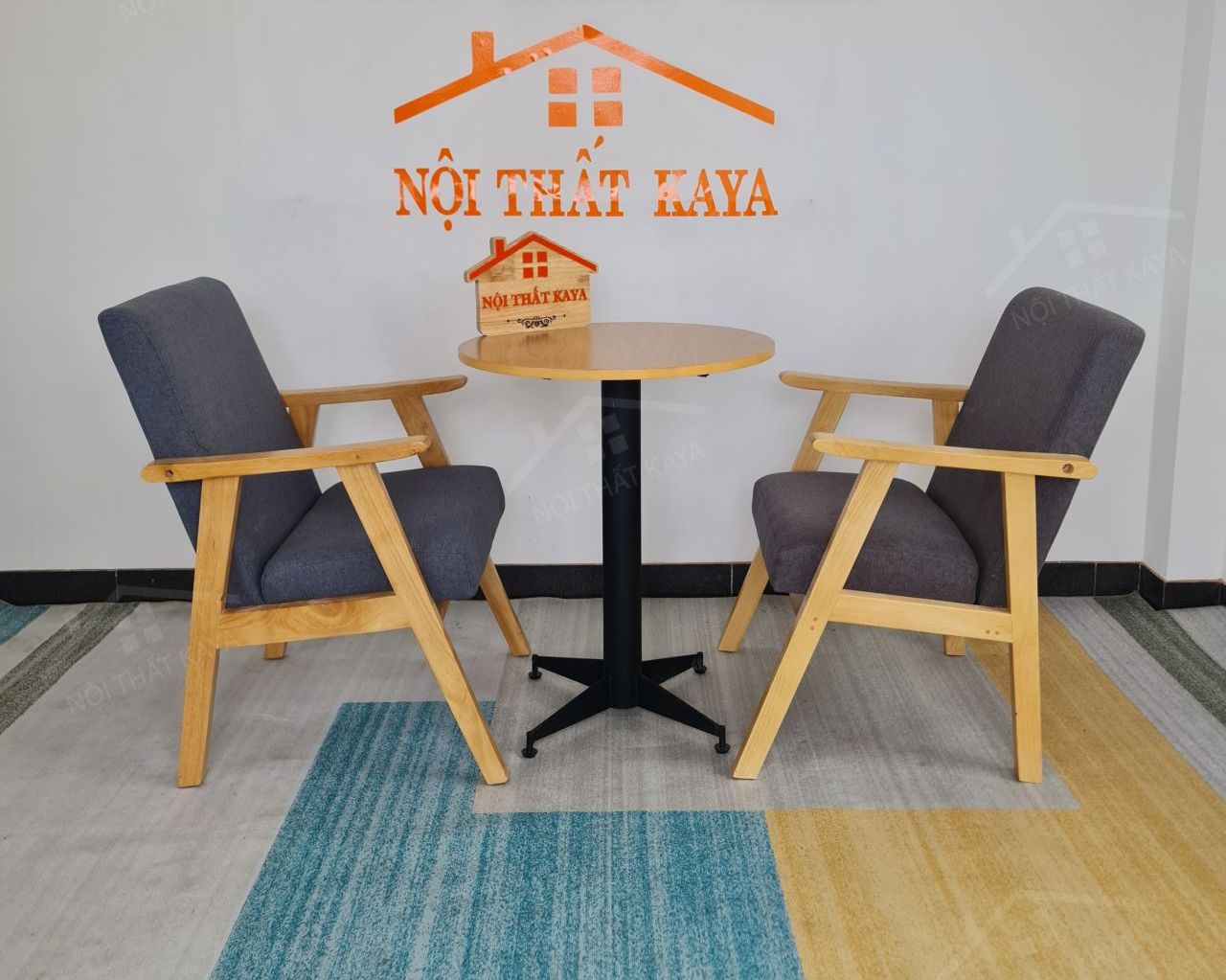 Sofa 2 ghế + bàn chân Sắt KY-GH 102 Sofa 2 ghế + bàn chân Sắt KY-GH 102