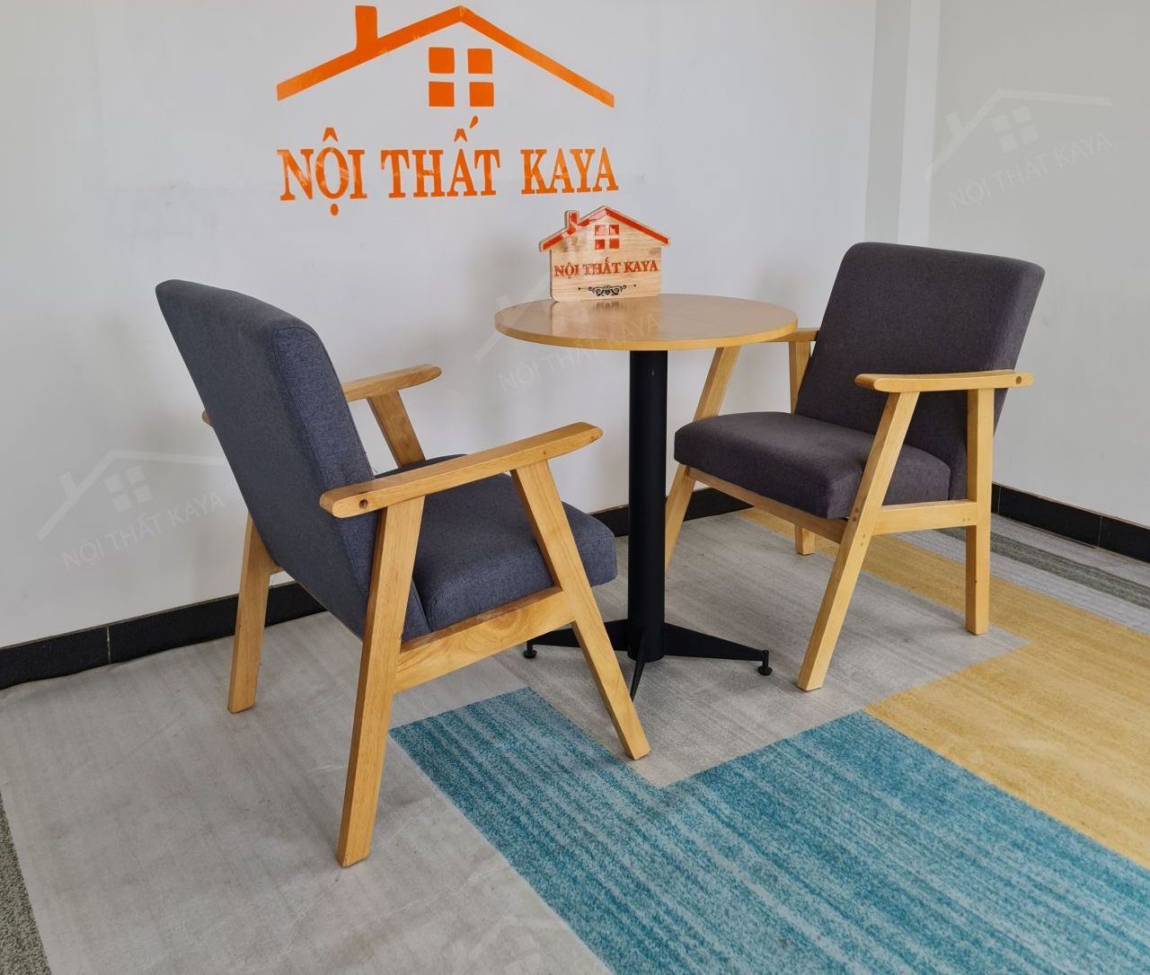 Sofa 2 ghế + bàn chân Sắt KY-GH 102 Sofa 2 ghế + bàn chân Sắt KY-GH 102