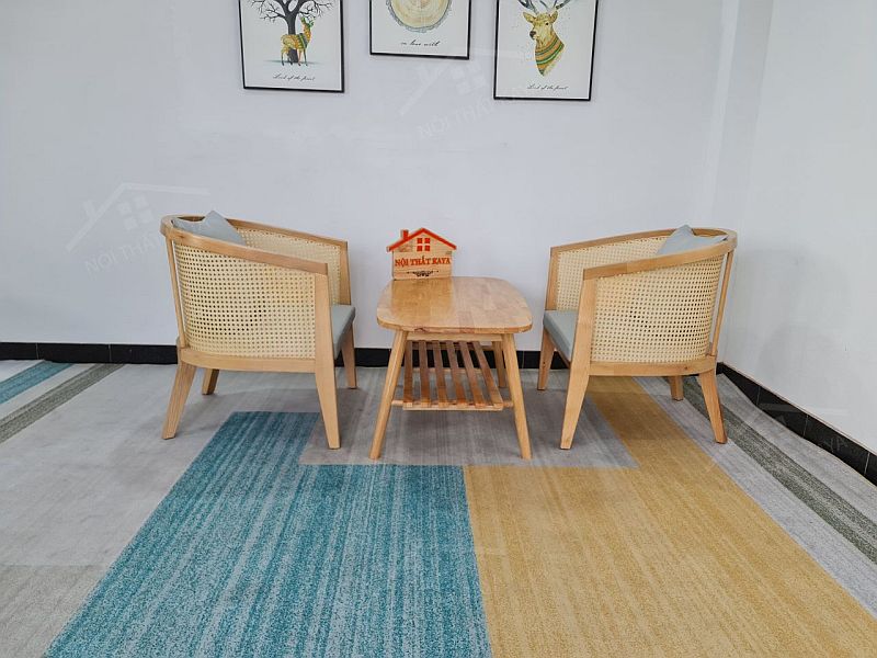 Sofa Vòm 2 ghế + bàn chân Sao