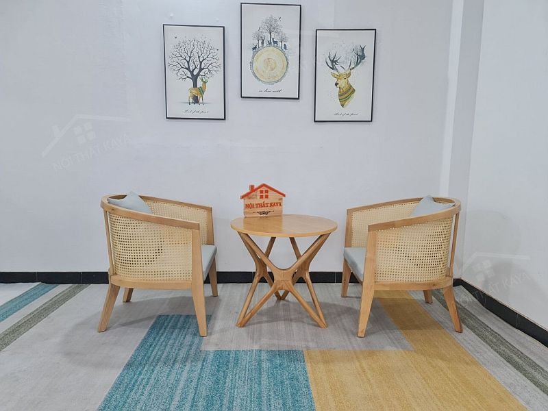 Sofa Vòm 2 ghế + bàn chân Sao