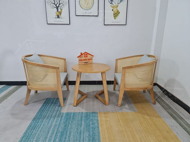 Sofa Vòm 2 ghế + bàn chân Sao