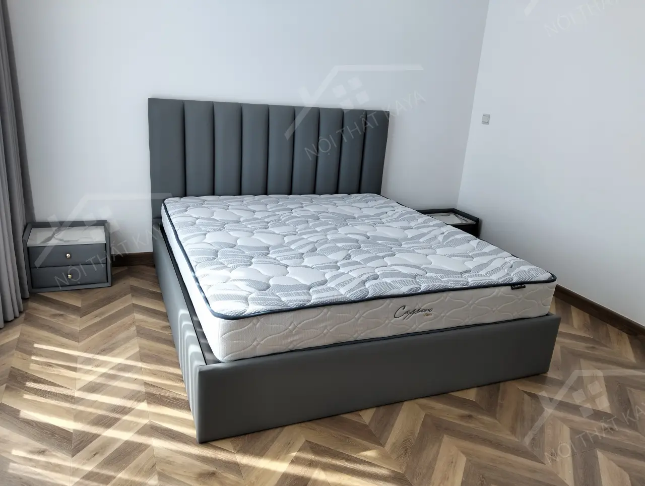 Giường nệm xếp li GNXL028