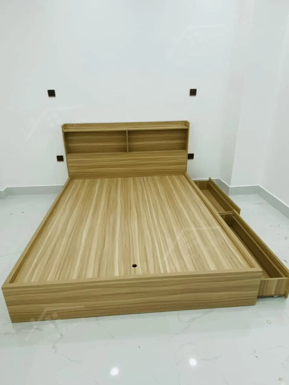 Giường 2 ngăn kéo gỗ công nghiệp GGCN016