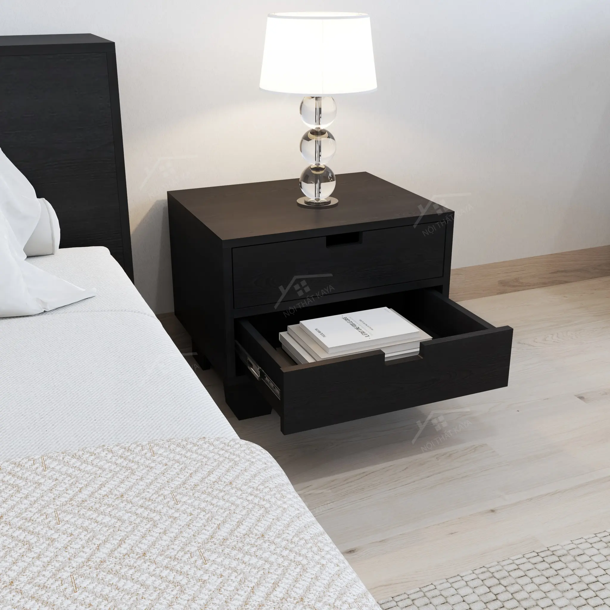 Tủ đầu giường 1 ngăn kéo KY-GH 014
