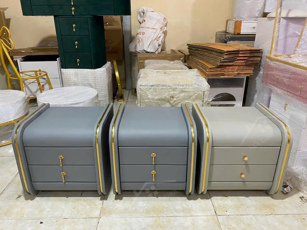 Tủ đầu giường 2 ngăn kéo KY-GH 009 Tủ đầu giường 2 ngăn kéo KY-GH 009