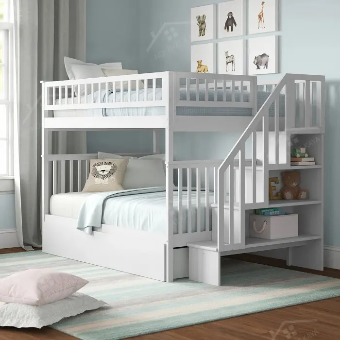 Giường tầng gỗ công nghiệp 001