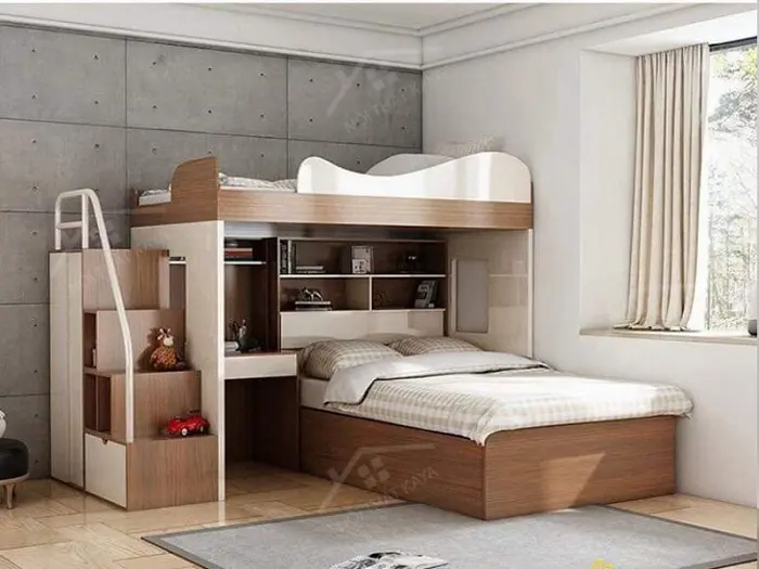 Giường tầng gỗ công nghiệp 001
