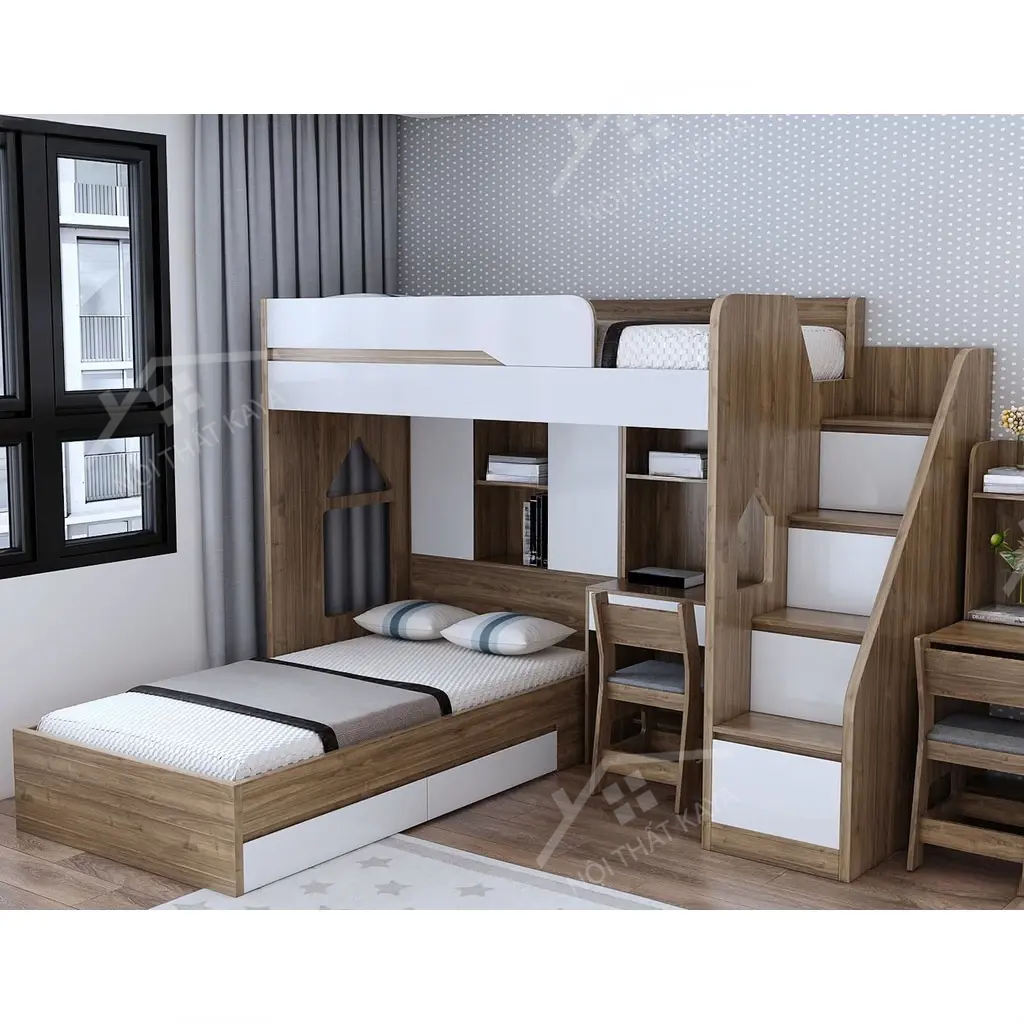 Giường tầng gỗ công nghiệp 039
